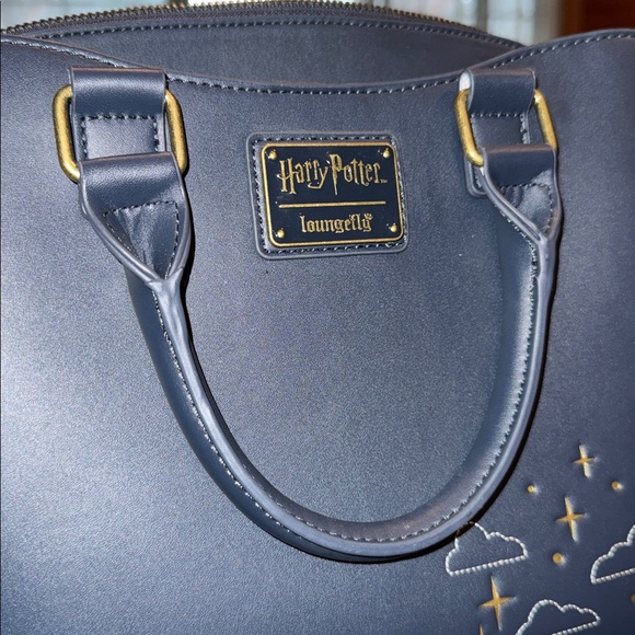 Loungefly Harry Potter Navy Satchel - Picture 3 of 6